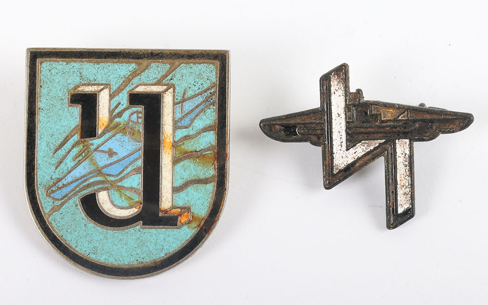 #1028 – 2x German U-Boat Squadron Veterans Association Badges