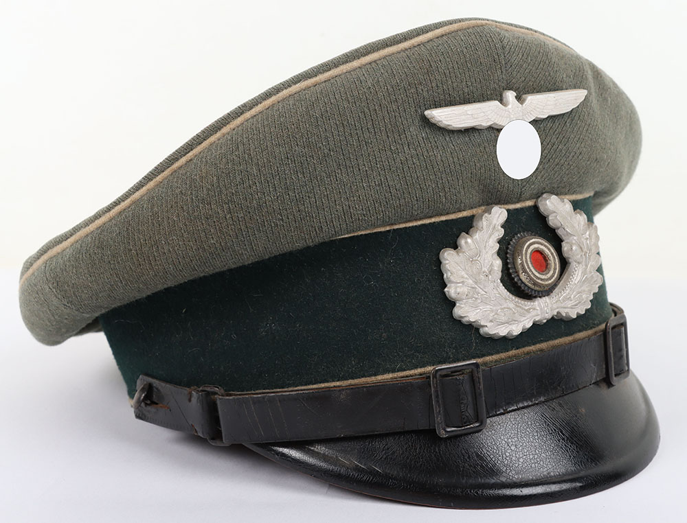 #1031 – WW2 German Army Infantry Enlisted Ranks / NCO’s Peaked Cap