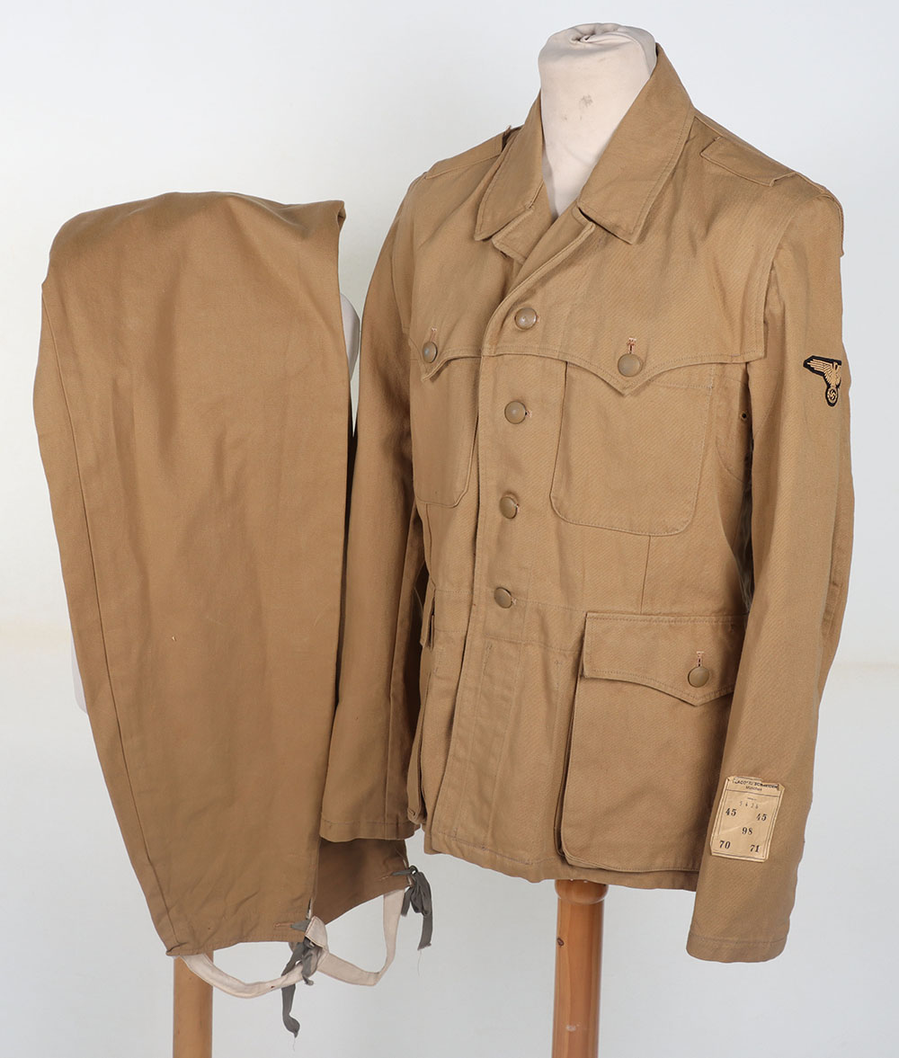 #1059 – WW2 German Waffen-SS Tropical Sahariana Uniform