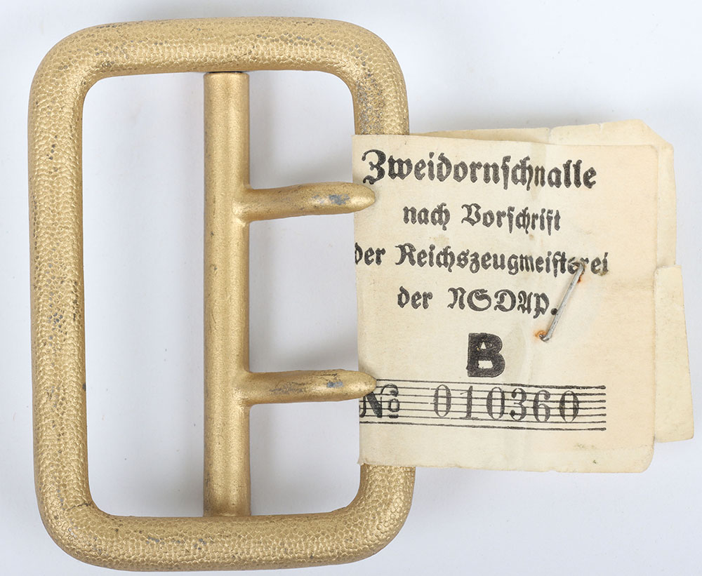 #1065 – Mint Un-Issued NSDAP Political Belt Buckle