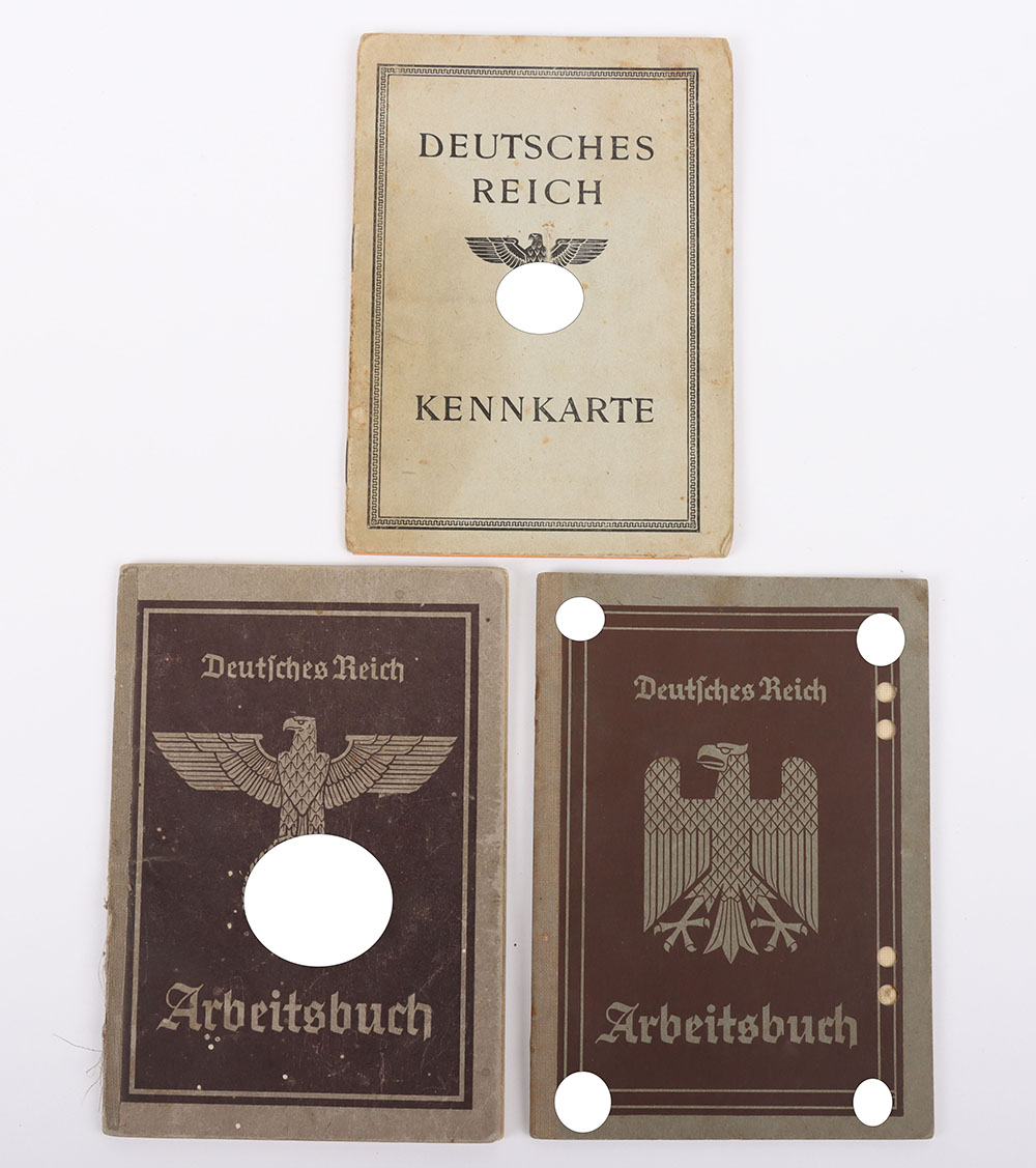 #1128 – Third Reich Civilian Document Grouping of Augustine Pillarck,