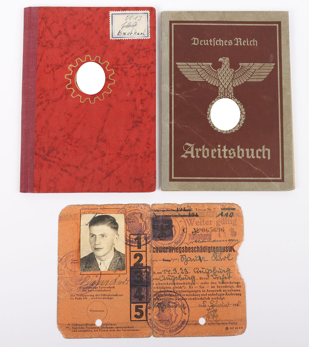 #1129 – Third Reich Deutsches Arbeitsfront (D.A.F) Work Book Grouping