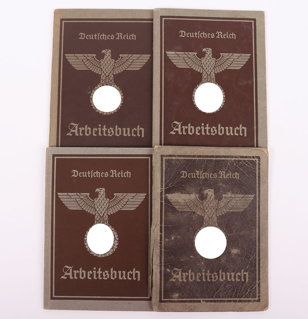 #1132 – 4x Third Reich 2nd Pattern Arbeitsbuch (Work Books)