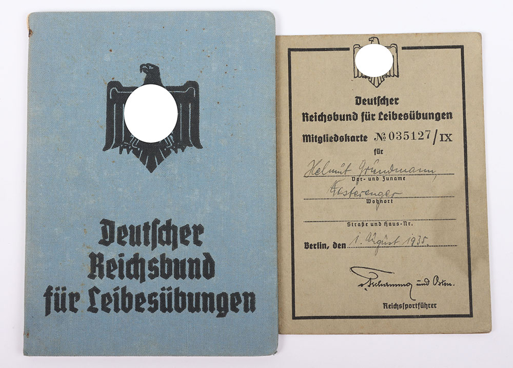 #1134 – Third Reich NSRL Sports Association Document Pair