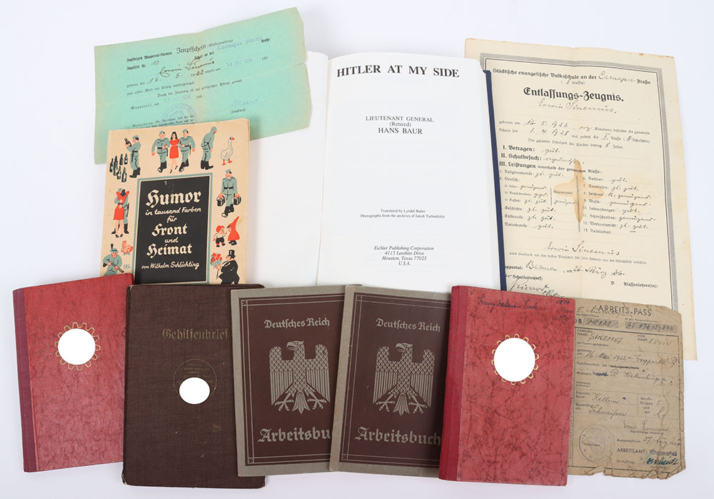 #1137 – Grouping of Third Reich Documents / Membership Books