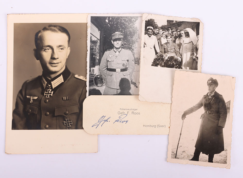 #1158 – 4x Photographs of WW2 German Knights Cross Winners