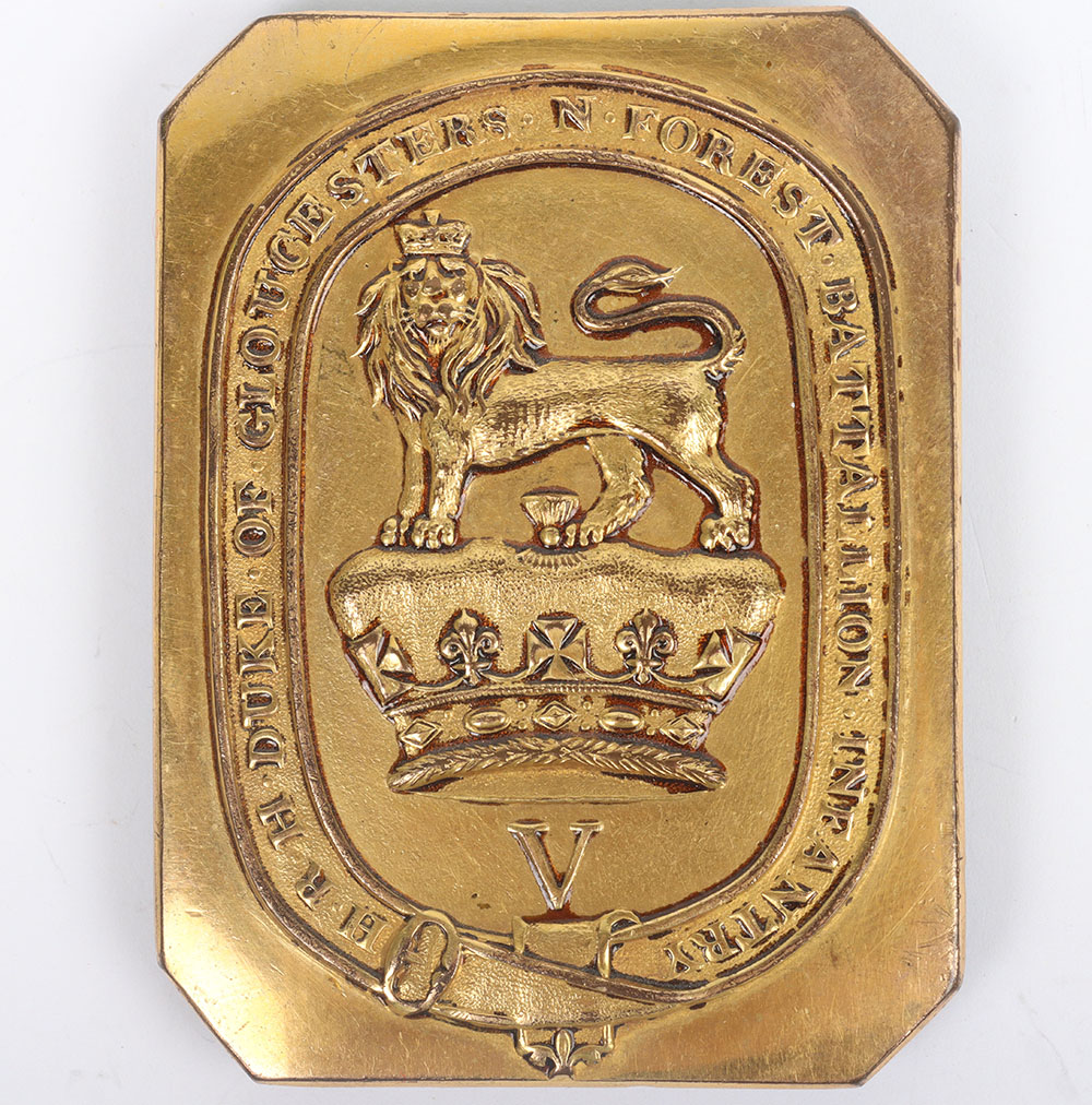 #164 – Rare New Forest (Duke of Gloucester’s) Battalion Volunteer Infantry Officers Shoulder Belt Plate