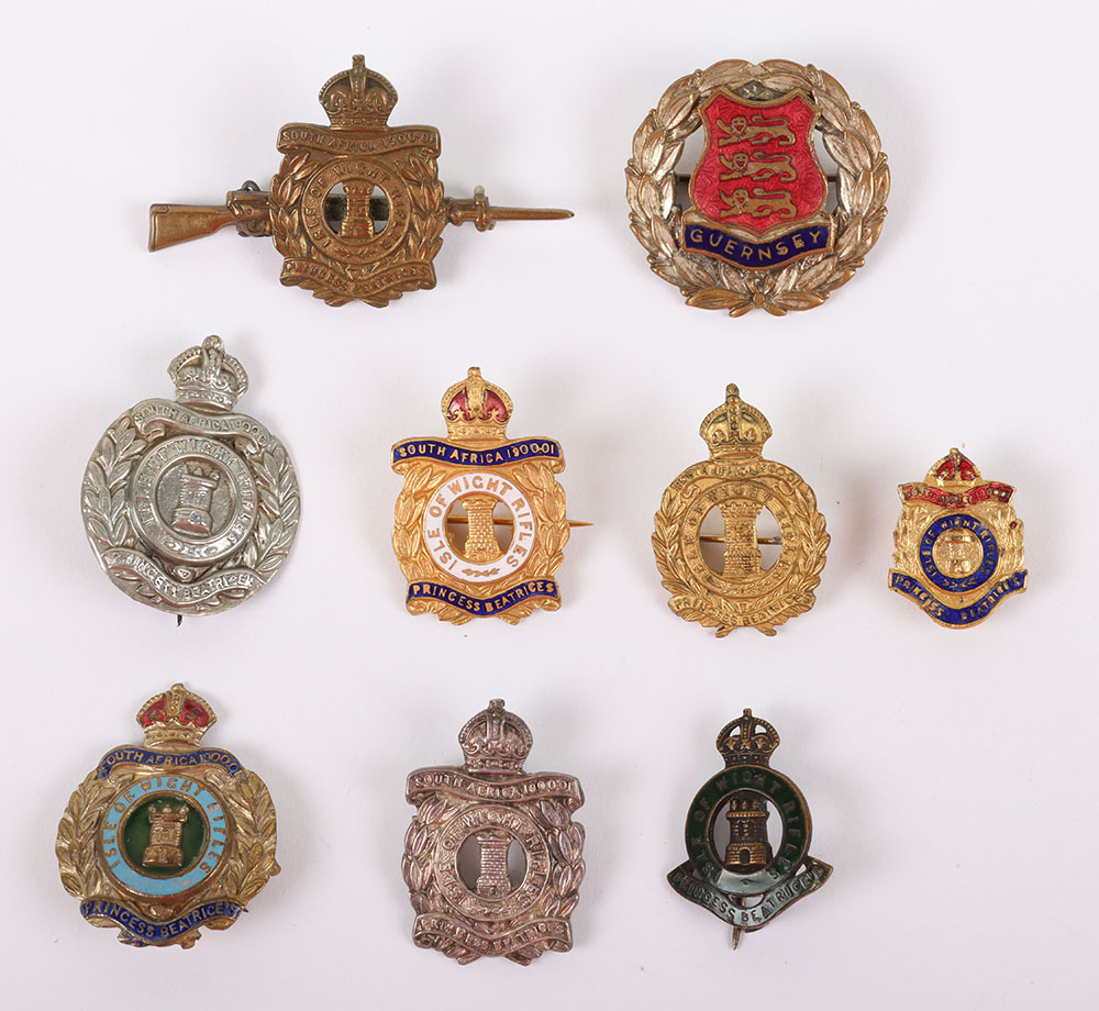 #174 – Selection of Princess Beatrice’s Isle of Wight Rifles Sweetheart Brooches