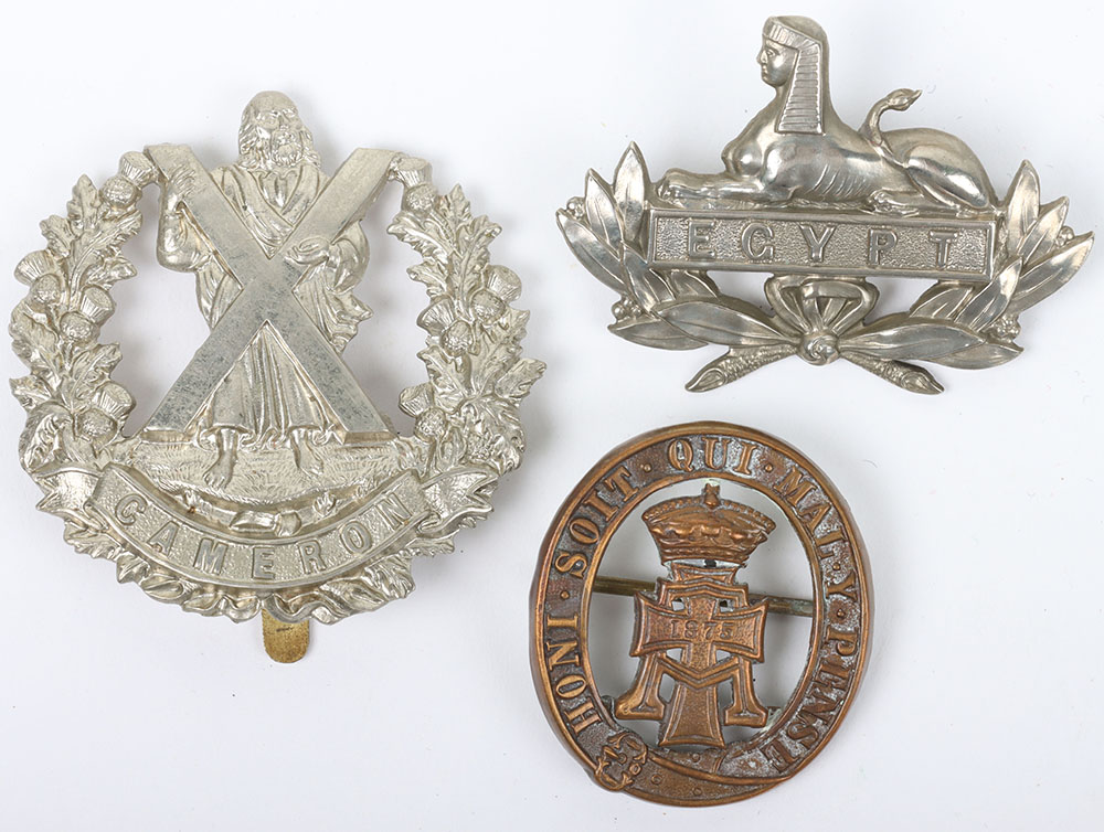 #233 – 3x British Other Ranks Regimental Pagri Badges