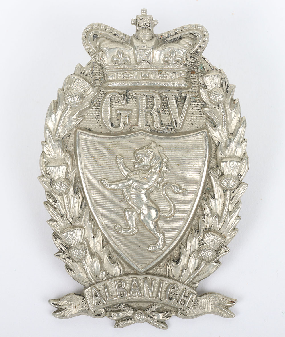 #262 – Galloway Rifle Volunteers Glengarry Badge 1899-1901