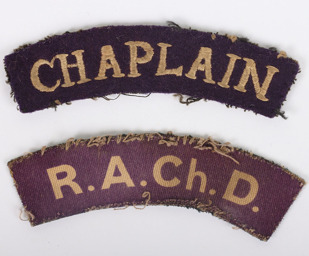 #309 – WW2 British Chaplain Cloth Shoulder Title