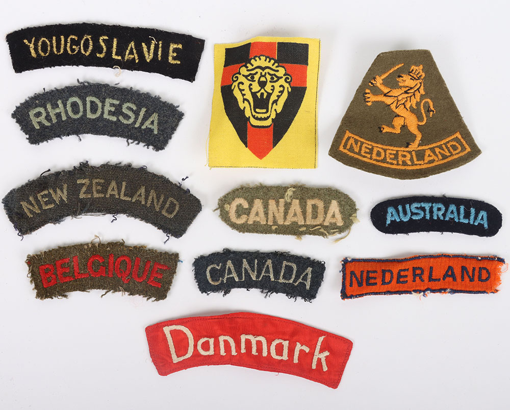 #323 – WW2 European Armies and Air Force in Exile Cloth Insignia