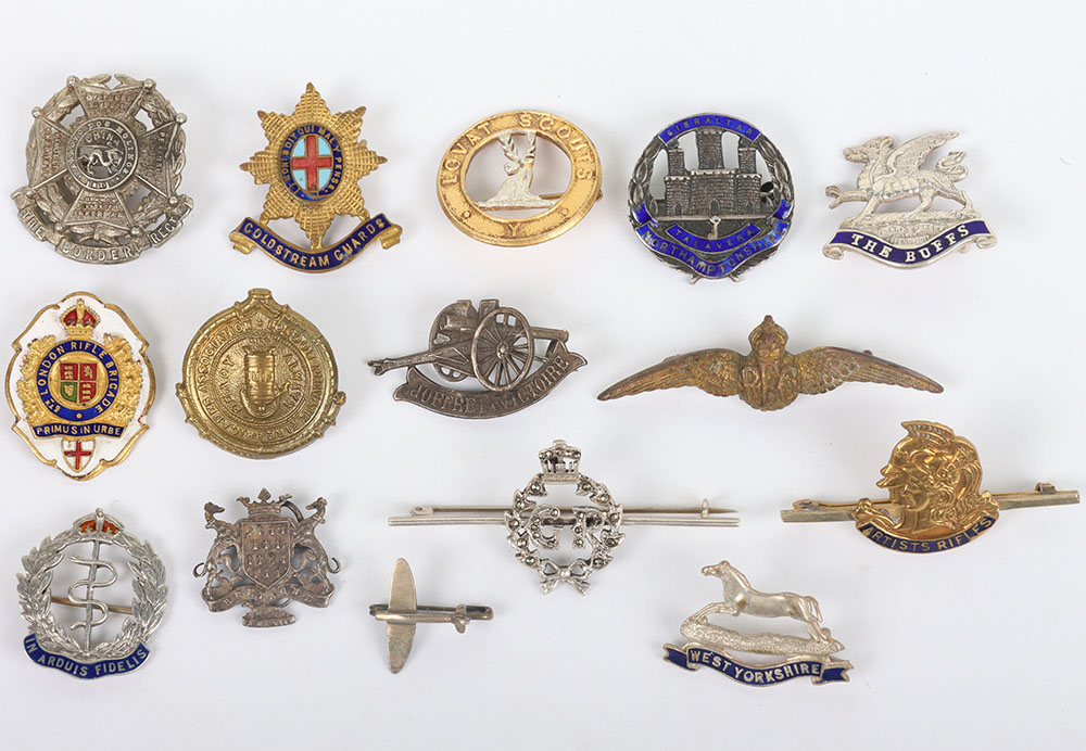 #343 – Grouping of British Regimental Sweetheart Brooches