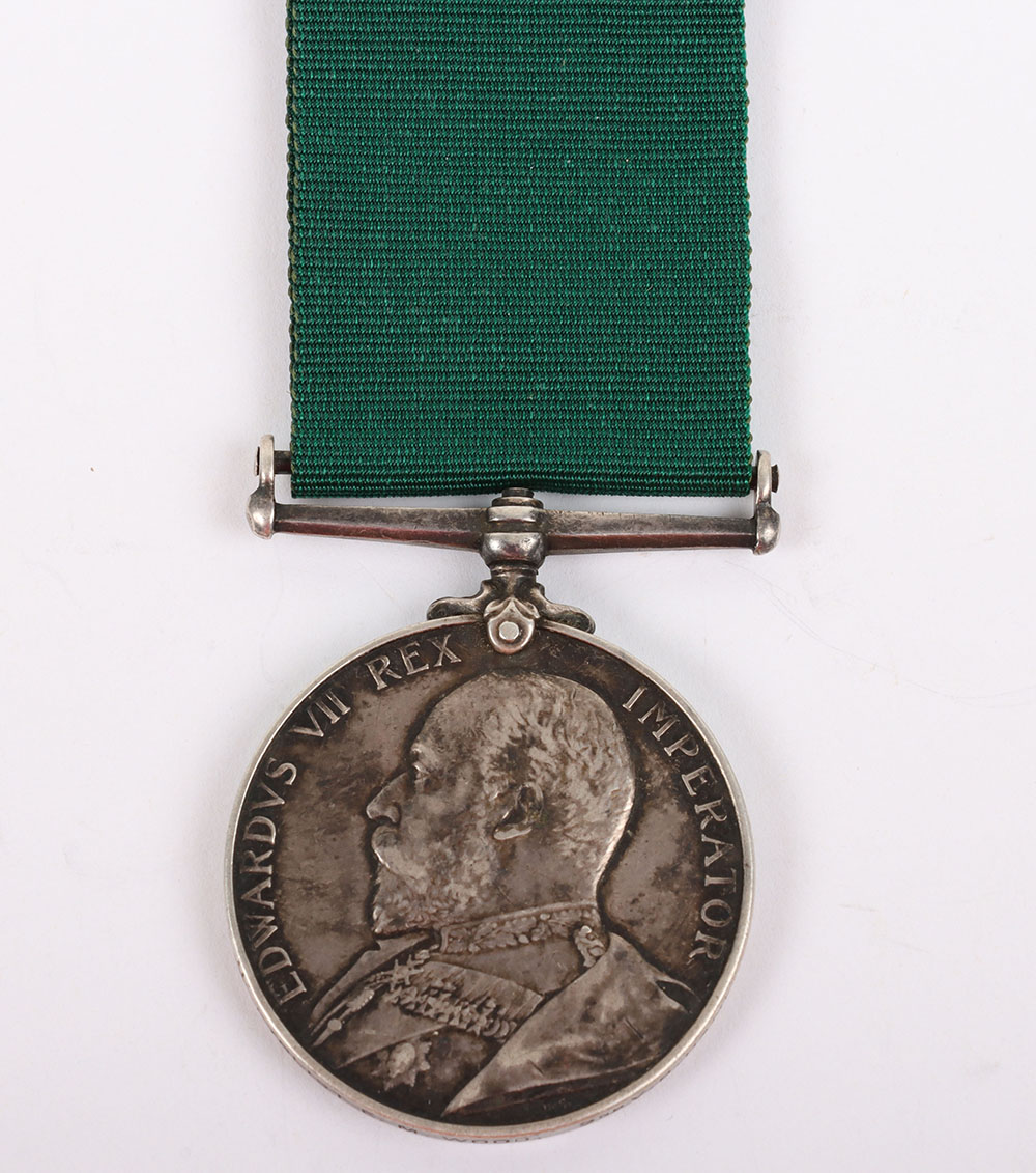 #35 – Rare Edwardian Volunteer Long Service Medal to a Cyclist in the 2nd Volunteer Battalion Hampshire Regiment