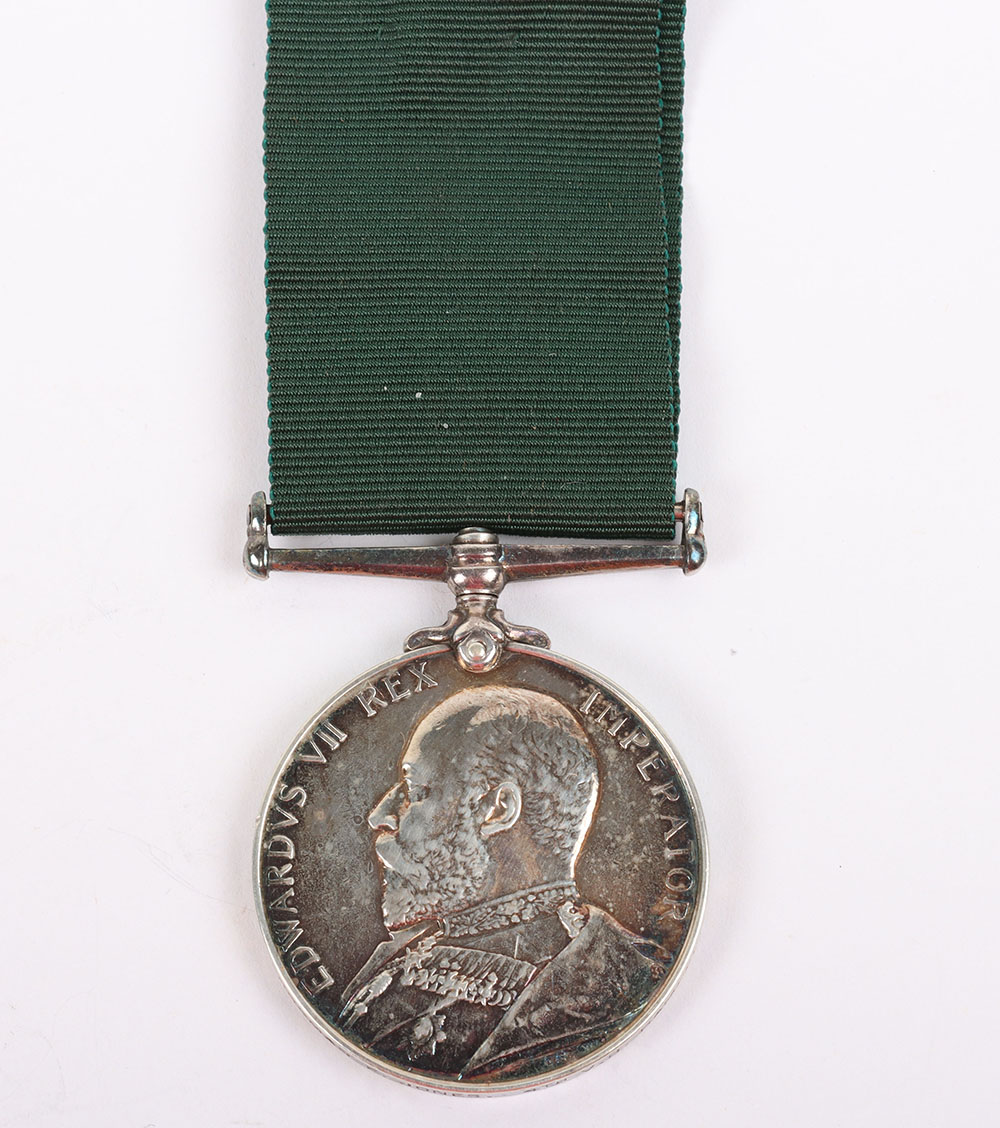 #38 – Edwardian Volunteer Long Service Medal to a Bandsman in the 4th Volunteer Battalion Hampshire Regiment