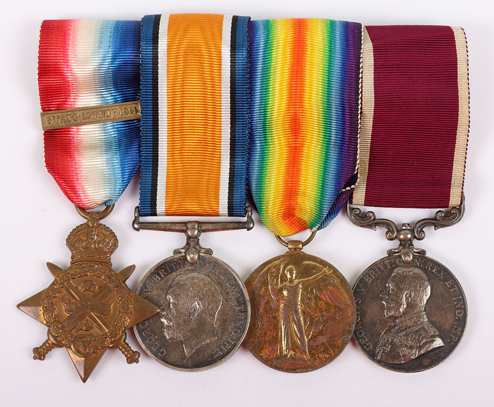 #39 – Old Contemptibles Great War 1914 Star Long Service Medal Group of Four to the Hampshire Regiment