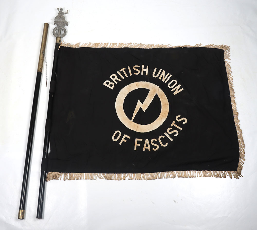 #456 – 1930’s Oswald Mosley British Union of Fascists (B.U.F) Banner / Standard