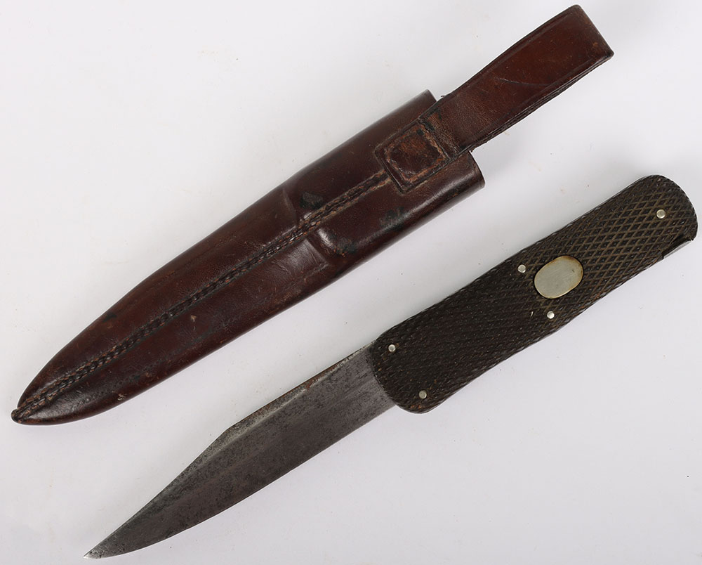 #597 – Boer War Period British Infantry Officers Folding Lock Knife