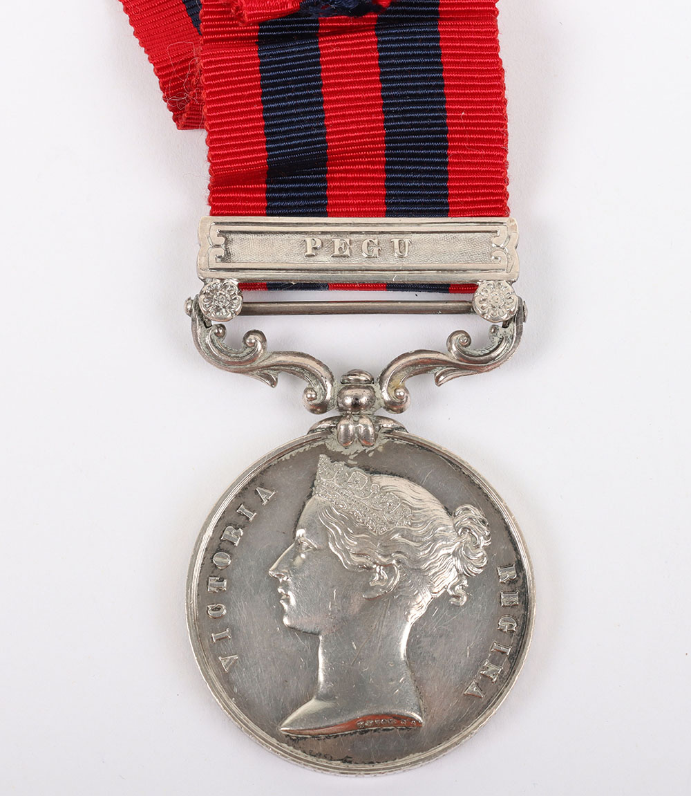 #6 – India General Service Medal to a Stoker on H.M.S. Styx for the 1853 Second Anglo-Burmese War