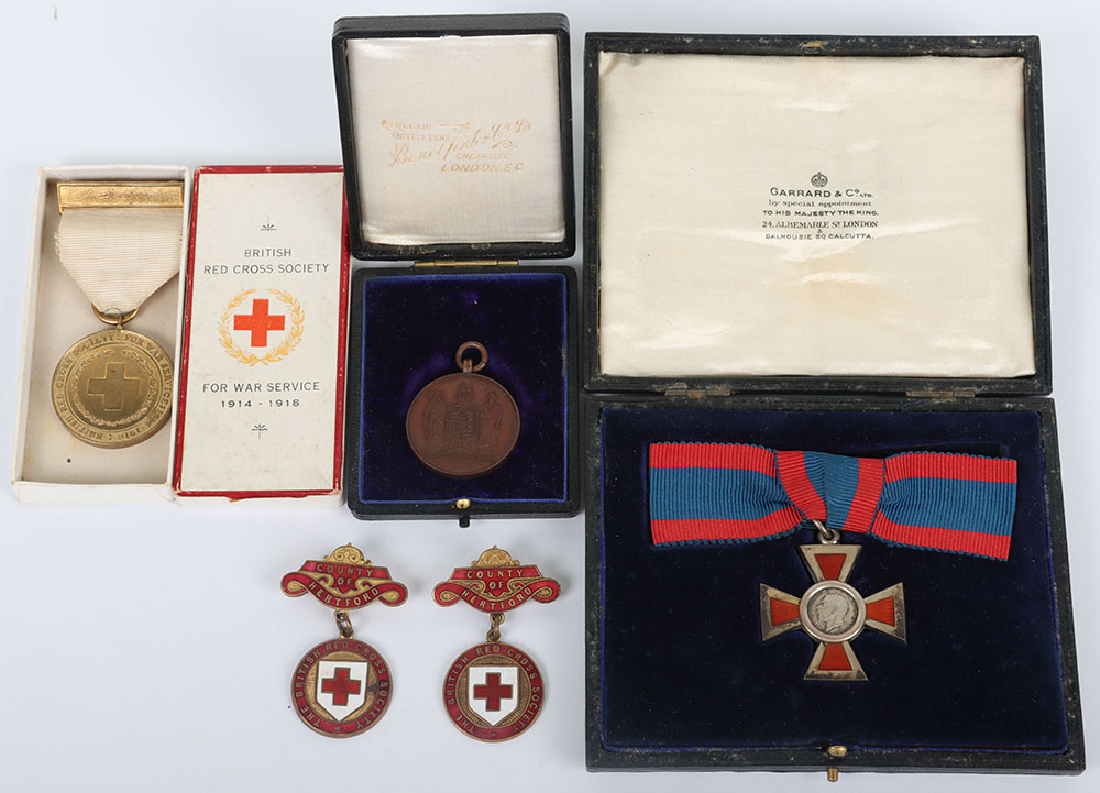 #62 – Great War 2nd Class Royal Red Cross Medal Attributed to a VAD Nurse Serving in Knebworth Hospital