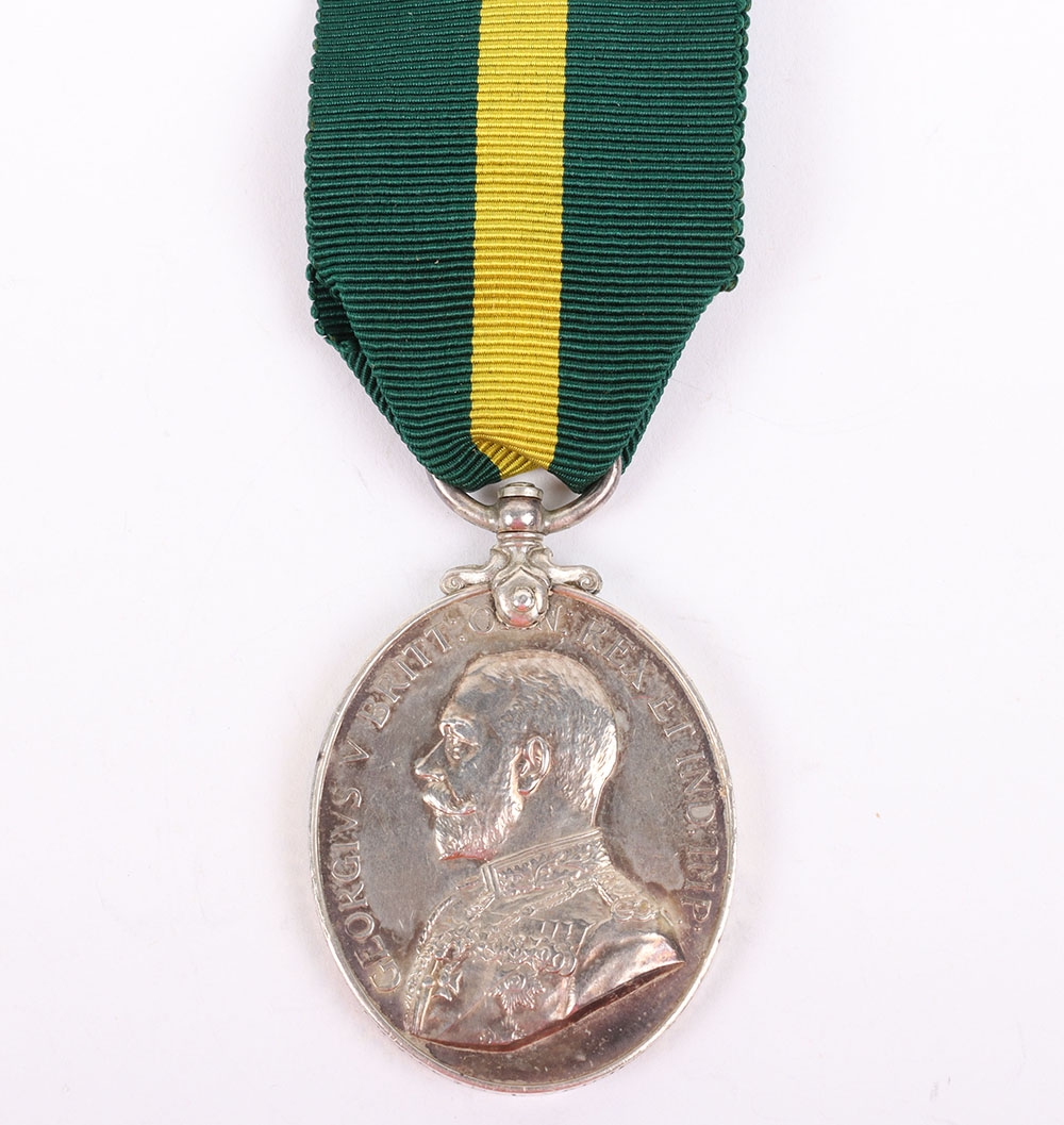 #63 – George V Territorial Force Efficiency Medal to the 9th (Cyclist) Battalion Hampshire Regiment