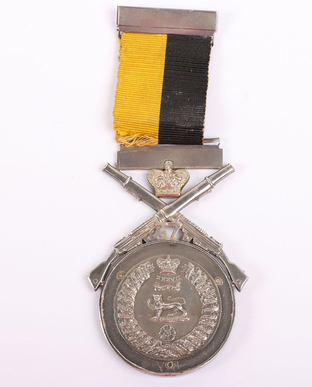 #67 – An Impressive Shooting Medallion to the 37th (North Hampshire) Regiment