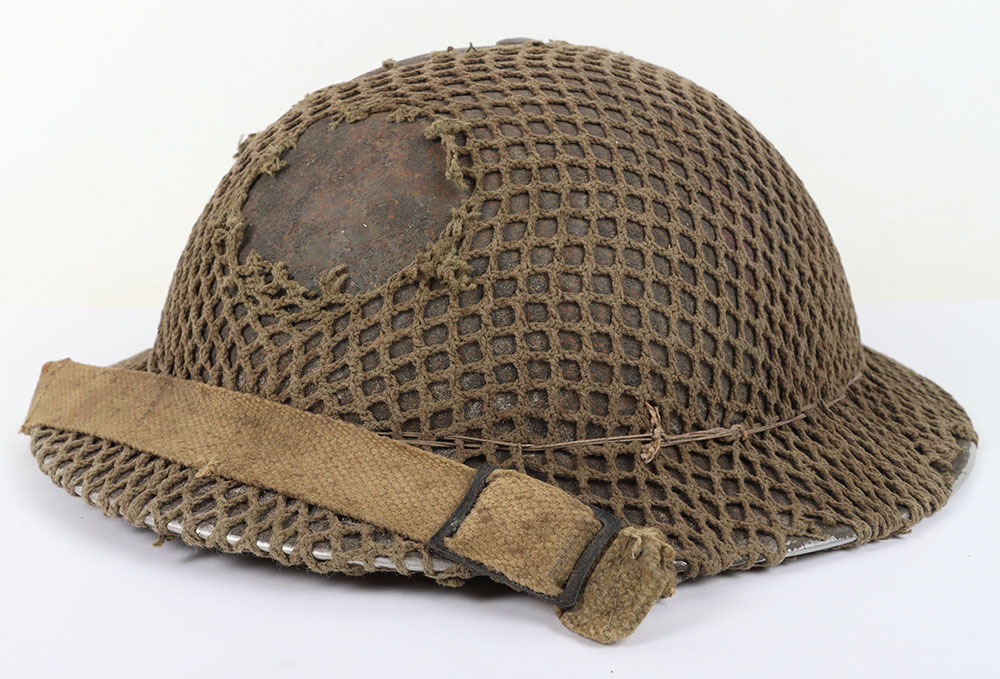 #698 – WW2 Royal Army Medical Corps (R.A.M.C) Steel Combat Helmet