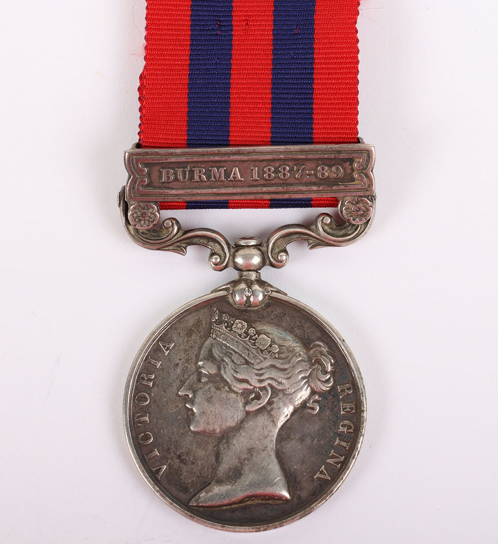 #7 – India General Service Medal for the 1887 Burma Campaign