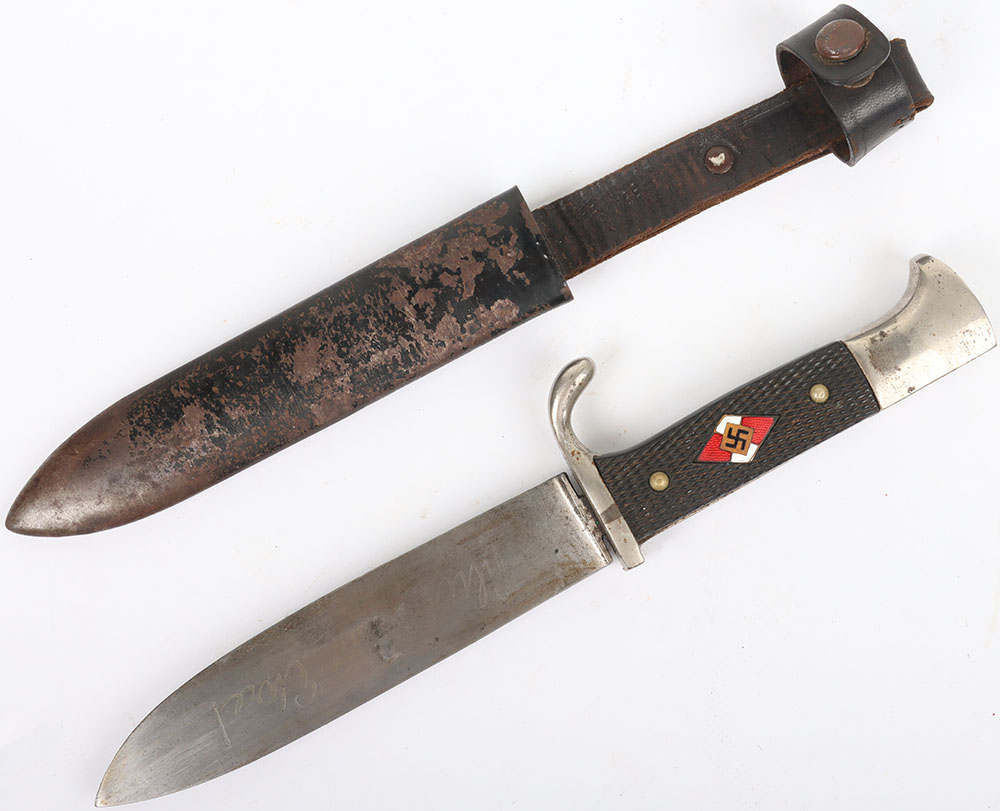 #856 – Third Reich Hitler Youth Boys Dagger by Hammesfahr Cie, Solingen