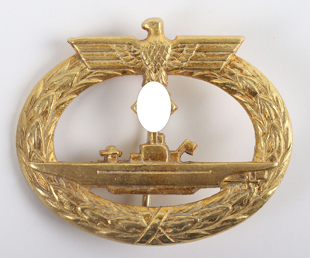 #950 – WW2 German Kriegsmarine U-Boat War Badge by Funcke & Brüninghaus