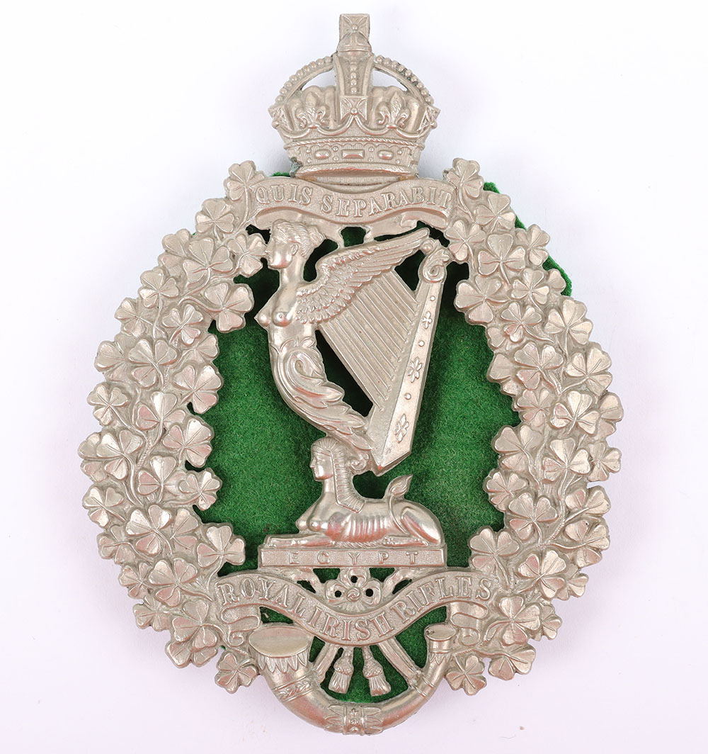 #98 – Post 1902 Royal Irish Rifles Pouch Badge