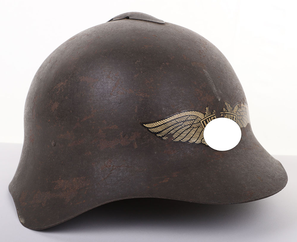 #127 – RUSSIAM M-36 HELMET REISSUED TO THE GERMAN LUFTSCHUTZ