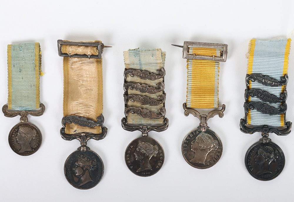 #13 – Collection of 5 Contemporary Victorian Miniature Medals for Service in the Crimea and the Baltic