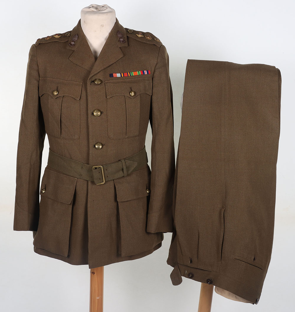 #148 – WW2 Officers Service Dress Uniform of Captain K Berry Royal Artillery