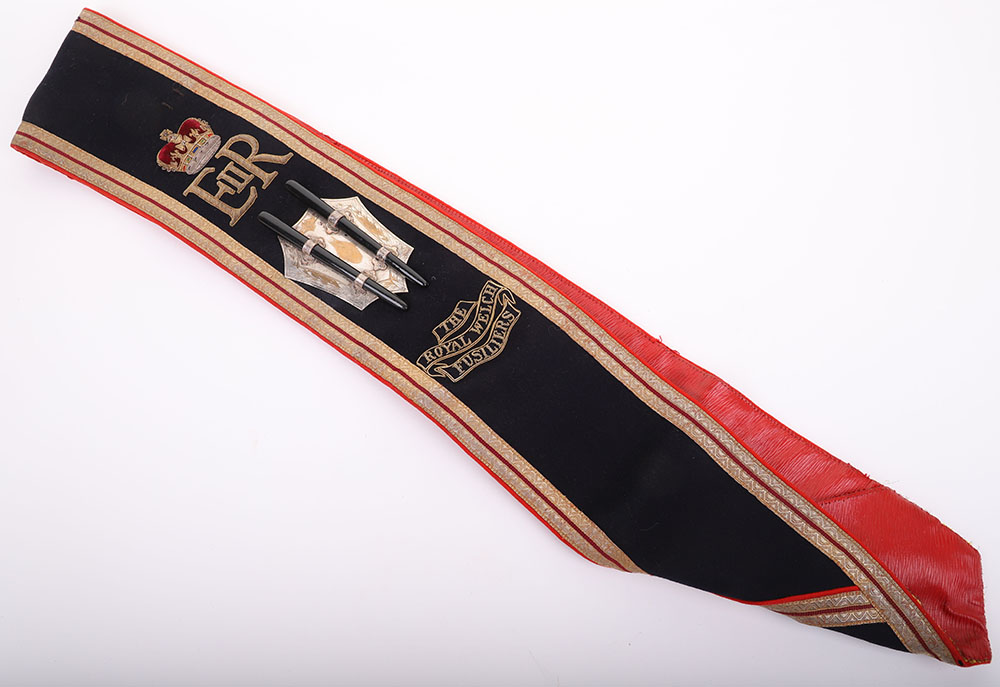 #152 – ROYAL WELSH FUSILIERS DRUM MAJORS SASH