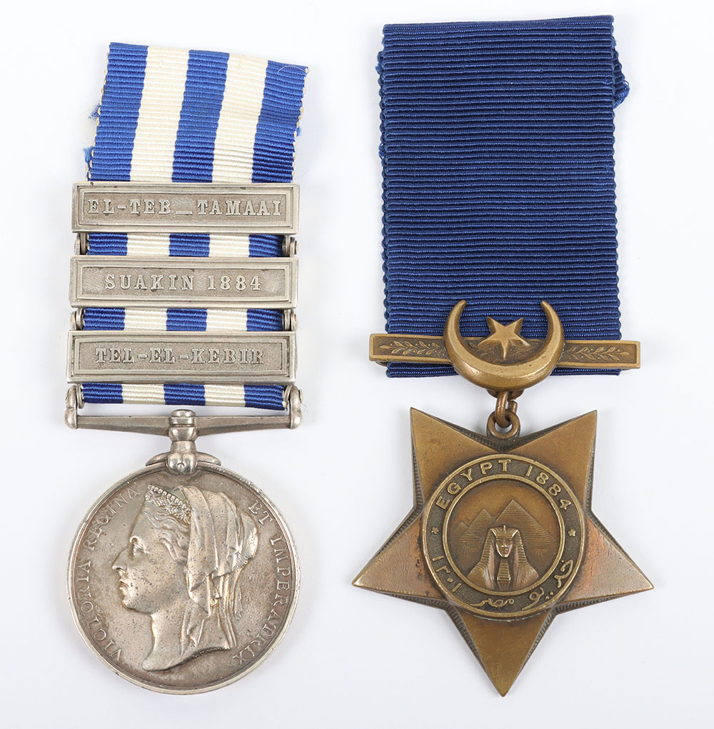 #17 – Egypt & Sudan Campaign Medal Pair to the 1st Battalion Gordon Highlanders