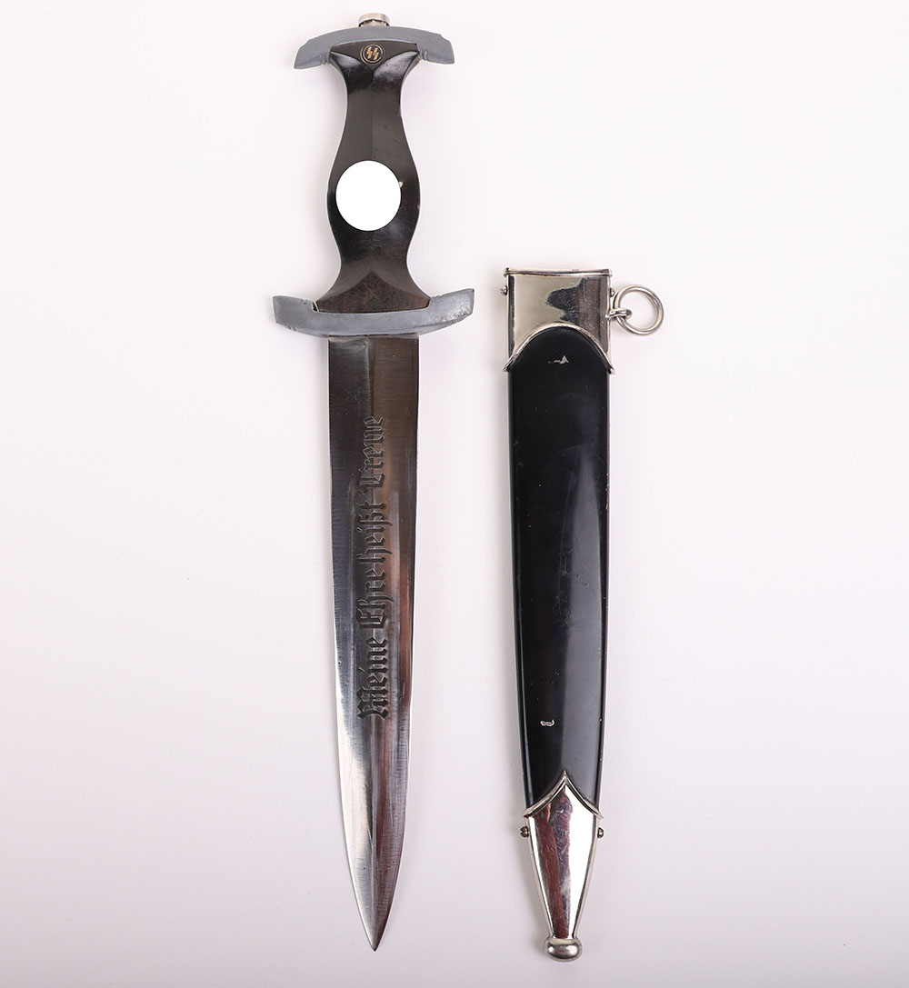 #172 – THIRD REICH SS ENLISTED MANS DRESS DAGGER BY EDWARD WUSTHOF DREIZACKWERK, SOLINGEN