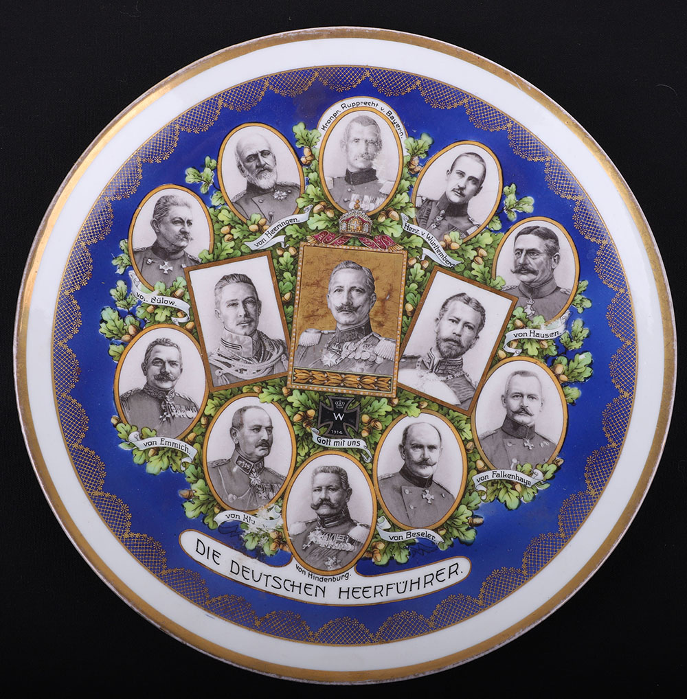 #183 – IMPERIAL GERMAN PERIOD COMMEMORATIVE PORCELAIN PLATE