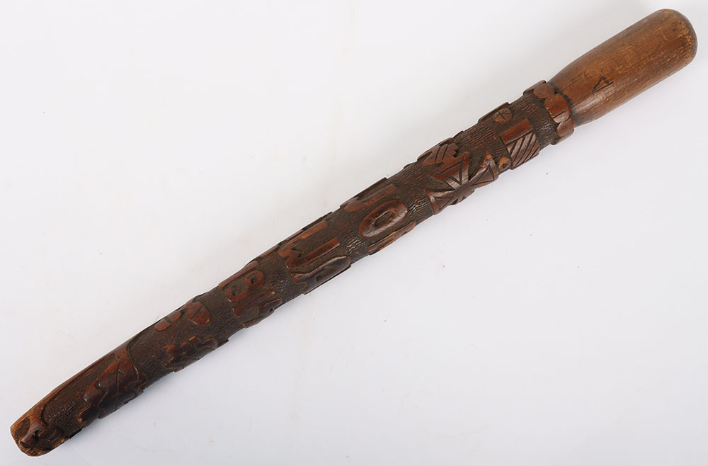 #188 – WW1 German Carved Stick / Club