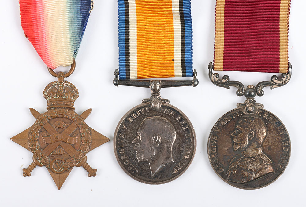 #19 – An Interesting Army 1914 Star Long Service Medal Group of 3 to a Warrant Officer who Served in the Army Service Corps Before Transferring to the Tank Corps Where he Earnt his Long Service Medal