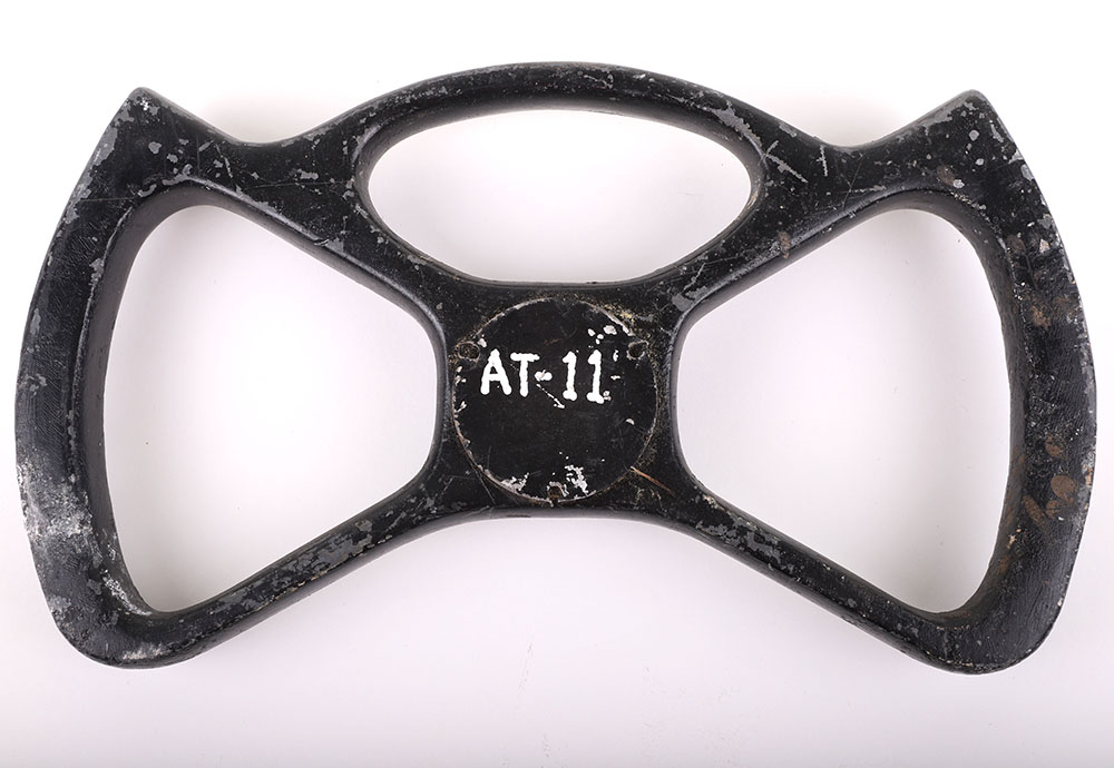 #198 – AMERICAN WWII USAAF AT-11 AIRPLANE STEERING WHEEL