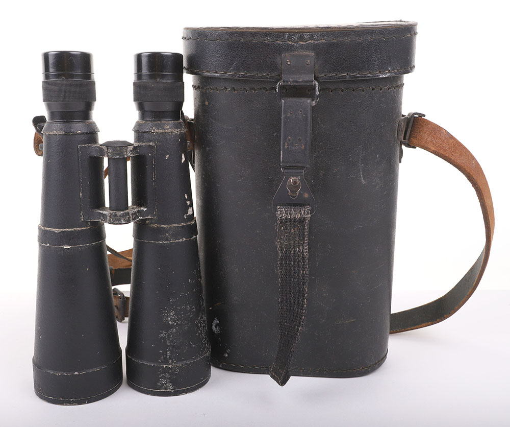 #206 – GERMAN WWII BINOCULARS, CASED