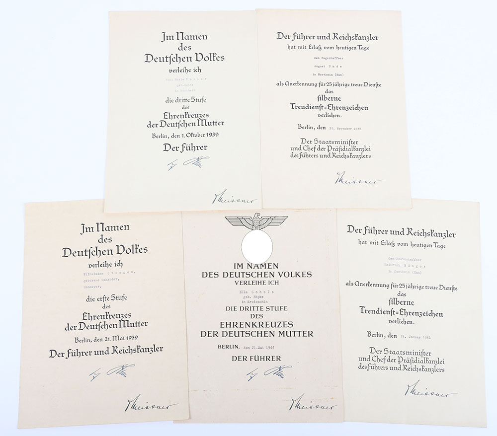 #216 – 5x Third Reich Award Citations