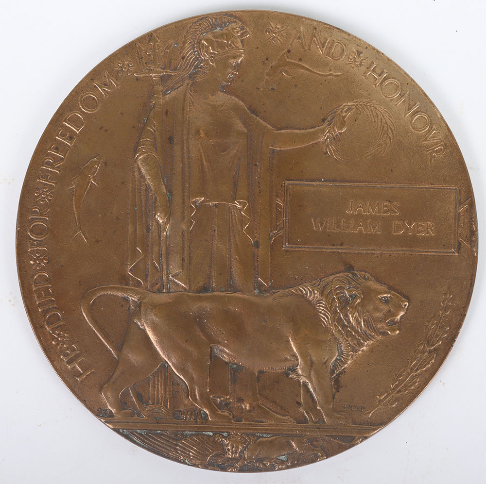 #22 – Great War Bronze Memorial Plaque