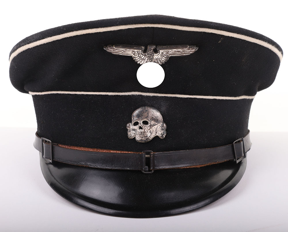 #239 – THIRD REICH ALLGEMEINE-SS ENLISTED RANKS / NCO’S PEAKED VISOR CAP