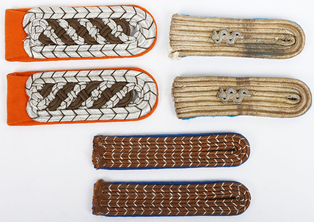 #240 – 3x Pairs of WW2 German Tunic Shoulder Straps