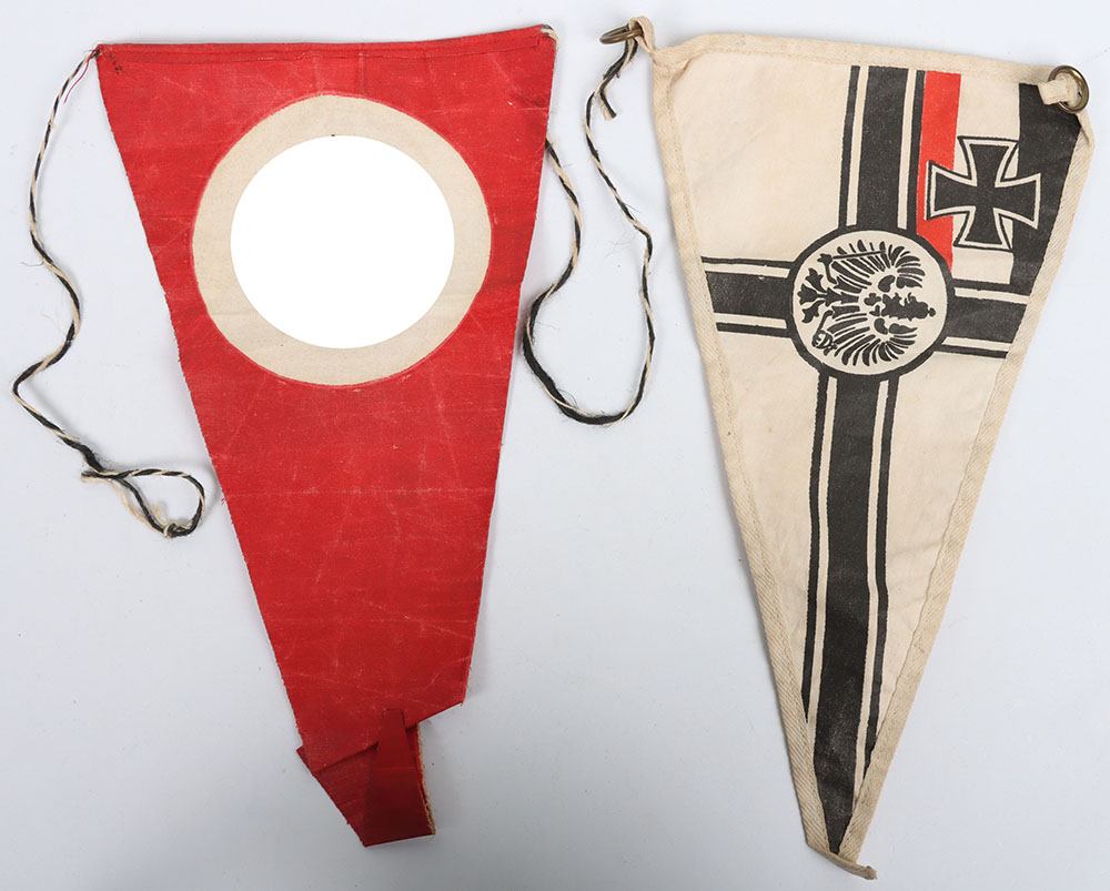 #241 – 2x Small Third Reich Period Regatta Pennants