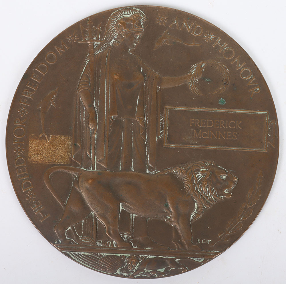 #25 – Great War Bronze Memorial Plaque Royal Scots Fusiliers 2nd Day of Battle of Loos Casualty