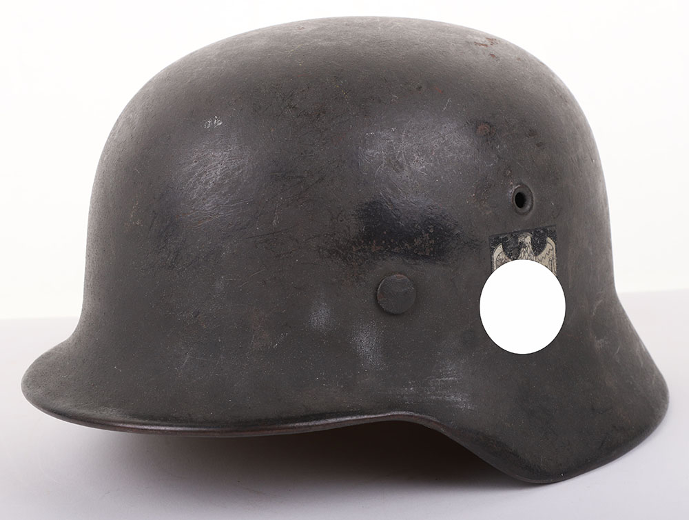 #251 – WWII GERMAN ARMY (HEER) M-40 STEEL COMBAT HELMET