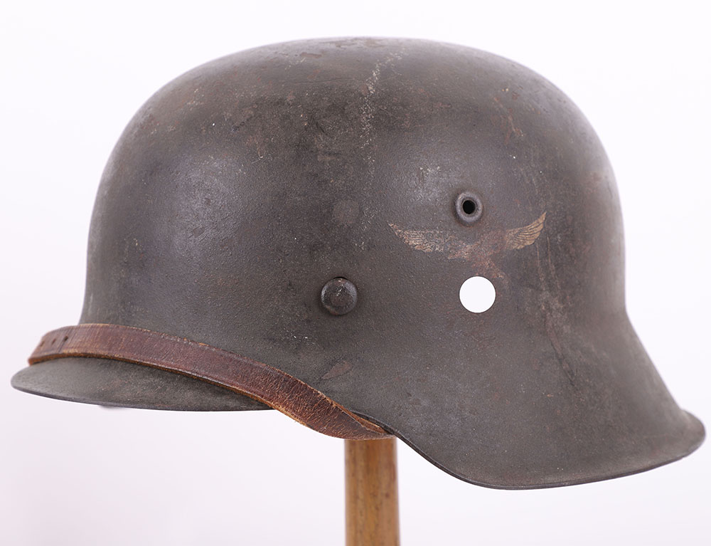 #270 – WWII GERMAN LUFTWAFFE M-42 STEEL COMBAT HELMET